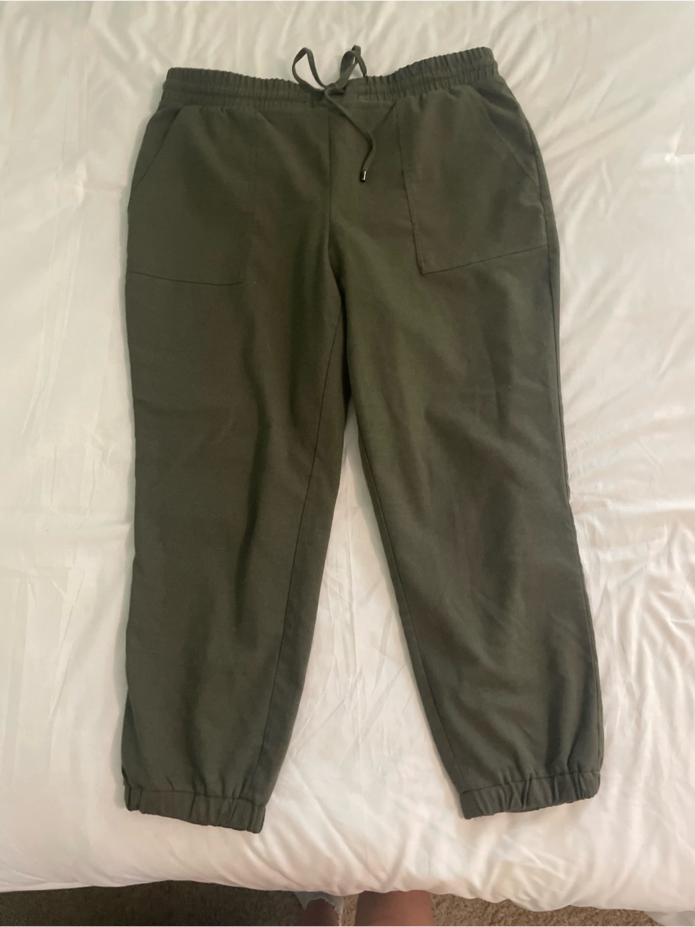 Nine West Olive Green Women's Jogger Pants